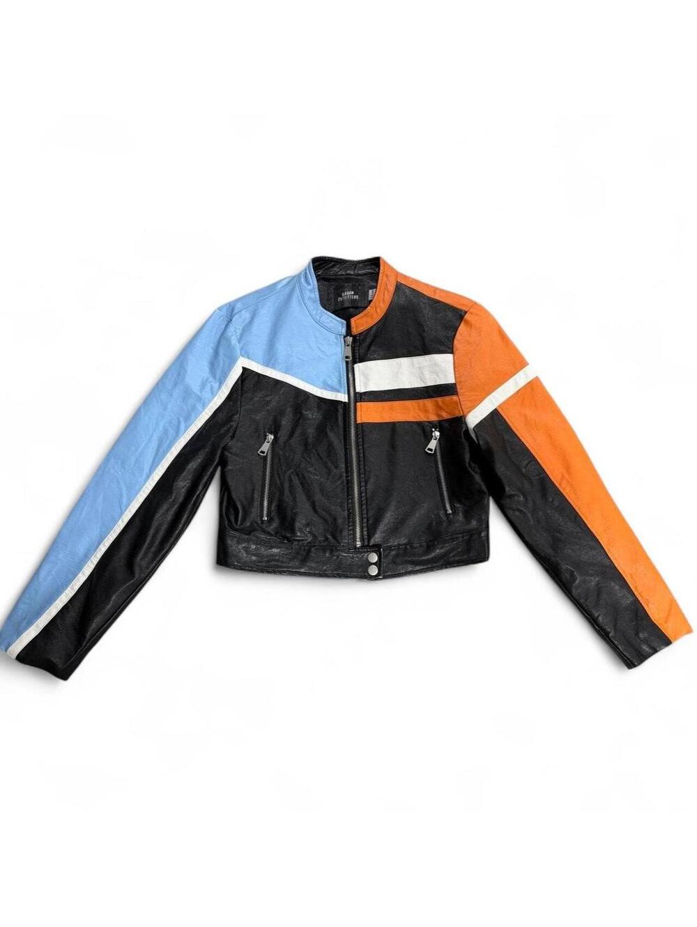 Urban Outfitters Women's Blue and Orange Jacket